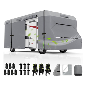 Housse de <span class=keywords><strong>camping</strong></span>-<span class=keywords><strong>car</strong></span> imperméable classe C, 7 couches améliorées, anti-UV, panneau supérieur, housse de <span class=keywords><strong>camping</strong></span>-<span class=keywords><strong>car</strong></span> résistante au vent pour <span class=keywords><strong>camping</strong></span>-cars de 26 à 29 pieds - Product Image 1