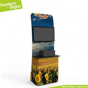 Venta al por mayor de pantalla de aluminio Pop-up de pie libre de la tela de tensión del sistema de TV estante - Product Image 4