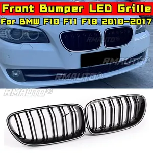 Rejillas Superiores de Radiador Delanteras LED para BMW Serie 5 F10 F11 F18 2010-2017, Parrilla Delantera Deportiva para Parachoques, Kit de Carrocería - Product Image 2