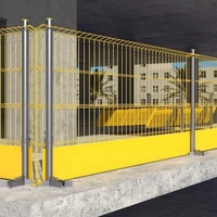 Clôture de protection des bords sur mesure pour chantier, galvanisée, clôture temporaire de protection contre les chutes pour projet de construction