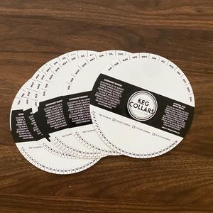 أطواق براميل مخصصة بالجملة بقطر 6.5 و7 بوصة، مصنوعة من الورق المقوى الأبيض C1S بـ12 نقطة، بدون لاصق، مطبوعة كملصقات للبراميل - Product Image 2