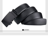 Promotion d'usine : Ceinture automatique pour homme en PU résistant à l'usure avec boucle métallique, ceintures en cuir PU pour homme, idéale comme cadeau