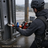 Coupe-acier hydraulique sur mesure haute fiabilité pour équipement de sauvetage d'urgence et de lutte contre les incendies, certifié CE