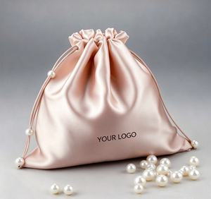 <b>Small</b> Size Minimalist Design Satin Drawstring Pouch Imitation Silk Jewelry Cosmetic Gift Dust <b>Storage</b> Bag Factory Wholesale - Product Image 3