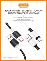 Cable de Datos USB a Tipo C de Carga Rápida, Flexible y Resistente a la Flexión, de Silicona, para Teléfonos Inteligentes, Marca JOKADE, para Pedidos al por Mayor