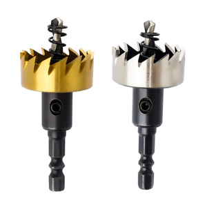 Kit de scies cloches en acier rapide de 22 mm, tige hexagonale, à pointe en carbure, pour perçage du métal, usage domestique - Product Image 1