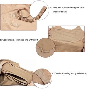 Leotardo beige sin mangas para mujer, para entrenamiento de danza, ropa de ballet para adultos, ropa de bailarina para escenario - Product Image 5