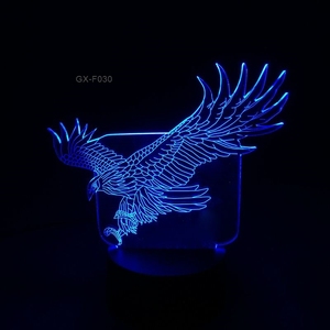 Lámpara de mesa 3D de halcón colorido con forma de águila grande y Voladora increíble, lámpara de noche para oficina, Hotel, dormitorio, Bar - Product Image 3