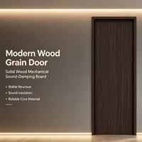 Puertas Interiores de MDF Duraderas, Tamaño Personalizado OEM, Aislamiento Acústico para Apartamentos, Dormitorios y Hoteles, Bien Recibidas en Mercados Europeos