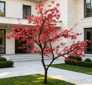 Plantes artificielles japonaises, arbres artificiels d'<span class=keywords><strong>automne</strong></span>, arbres à feuilles d'érable rouges artificiels pour l'intérieur et l'extérieur - Product Image 2