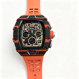 Montre mécanique de sport de luxe RM11-03 avec réserve de marche, boîtier en acier inoxydable et fibre de carbone, bracelet en caoutchouc - Vente en gros usine - Product Image 2