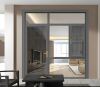 Porte coulissante en aluminium à profilé en verre, haute qualité, efficace, pour balcon et armoires – Offre spéciale