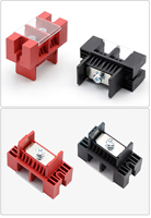 Connecteur ESS mural 2 broches 100A 200A DC pour batterie lithium de stockage d'énergie, borne de connexion à vis en cuivre