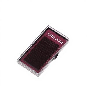 Private Label Korean Handmade Natural Long <b>Individual</b> <b>Eyelash</b> Extensions with BlackBerry Matt Silk Lash <b>Glue</b> - Product Image 1