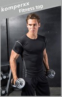 T-shirt à manches courtes pour hommes Summer Muscle Slim Fitted Crewneck Longline Tees Shirts for Gym Workout