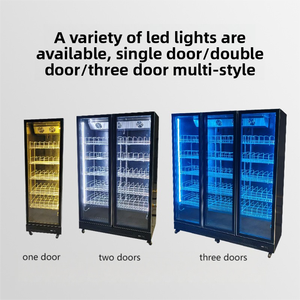 Refrigerador Vertical Comercial con Puerta de Vidrio para Supermercados, Exhibición de Bebidas y Cerveza, Vitrinas - Product Image 6