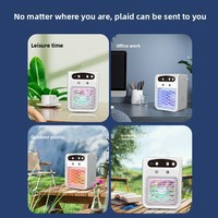 Ventilateur d'air portable écologique avec haut-parleur Bluetooth, faible bruit, rechargeable par USB, mini ventilateur de bureau