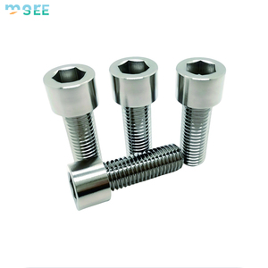 Vis en titane léger SeeMore M6 à tête hexagonale, vis à empreinte hexagonale, améliorations critiques en termes de poids, attaches résistantes à la corrosion pour <span class=keywords><strong>VTT</strong></span>/vélo de route - Product Image 2
