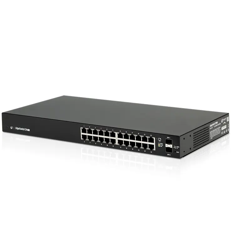 UBNT EdgeSwitch ES-24-Lite Kelas Enterprise 24-Port Gigabit Jaringan Manajemen SFP Optical Switch