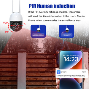 Enxunfamily Outdoor Ptz <b>Camera</b> 1080P Ip66 <b>Wireless</b> Night Vision With Voice Alarm And Mobile Notifications - Product Image 2