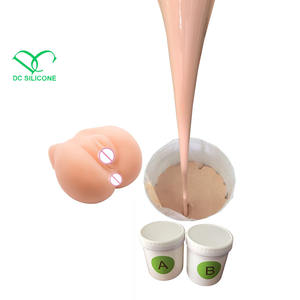 רפואי כיתה רך קשיות עור צבע שני רכיב פלטינה לרפא סיליקון גומי להכנת נרתיק מין צעצועים - Product Image 1