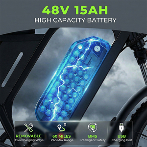 <span class=keywords><strong>Bicicleta</strong></span> Eléctrica Motorizada F6 US Stock Envío Rápido DTTZH 48V15A E-bike <span class=keywords><strong>Bicicleta</strong></span> Eléctrica de <span class=keywords><strong>Montaña</strong></span> E-Bike - Product Image 3