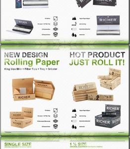 New Arrival Unbleached Brown Custom Design Rolling Paper - Product Image 6