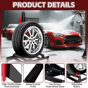 ขาตั้งล้อรถยนต์เหล็กแบบหมุนได้ สำหรับล้างล้อรถยนต์ - Product Image 4