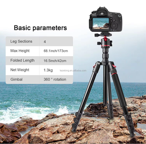173cm Portable Photographyer Équipement caméra trépied affichage Monopode caméra Q 173 Support extérieur Voyage Caméra Vidéo Trépied Stand - Product Image 3