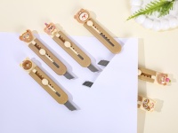 Couteau utilitaire mignon de bonne qualité, lame sûre, mini-cutter kawaii pour enfants, fournitures scolaires