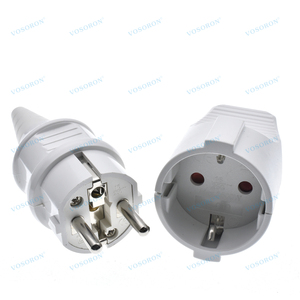 Dây Nguồn EU Schuko Ổ Cắm Cáp Có Dây Đầu Nối Ổ Cắm Lắp Ráp Đực Cái 250V Kiểu Pháp Nga Hàn Quốc Đức 16A - Product Image 3