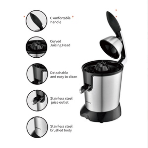 Appareil de cuisine, presse-agrumes centrifuge portable en acier inoxydable, capacité de 500 ml, 6 lames, moteur brossé, appareil ménager, classe énergétique A+ - Product Image 5