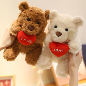 Regalo di san valentino orsacchiotto di peluche ripiene di san valentino a buon mercato con cuscino a cuore - Product Image 4