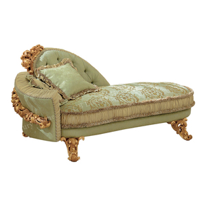 <span class=keywords><strong>Chaise</strong></span> <span class=keywords><strong>longue</strong></span> de style français, canapé en bois massif sculpté doré, meubles de salon, fauteuil d'appoint en provenance du Guangdong - Product Image 2