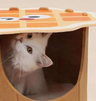 En gros, Niche pour chat en feutre en forme de gaufre, Lit d'intérieur élégant et confortable pour chat, Nid pour chat en forme de crêpe, Mobilier pour animaux de compagnie, Lit pour animaux de compagnie en feutre confortable