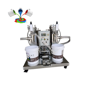 <span class=keywords><strong>เครื่อง</strong></span>บรรจุถังสีกึ่งอัตโนมัติสองหัวเครื่องบรรจุกระป๋องน้ำหนักสีเคลือบกันระเบิด - Product Image 5