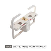 Table et chaise de manucure individuelle en vente chaude, table de manucure professionnelle avec aspirateur, table de manucure pour salon de manucure