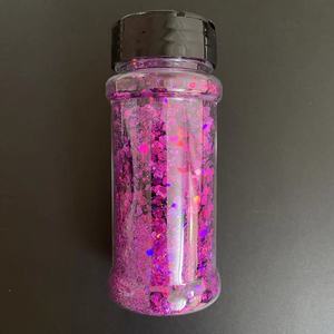 Hoogglans holografische glitter chunky mix 2oz shaker polyester bulk chunky glitter - Product Image 4