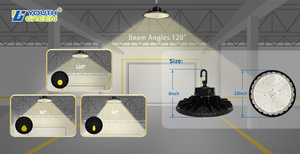Iluminación Industrial a <span class=keywords><strong>Precio</strong></span> de Fábrica, Regulable de 0-10 V, 100 W, 150 W, 200 W, 240 W, 300 W, DLC CE, Lámpara LED UFO de Alta Bahía para Supermercado - Product Image 6