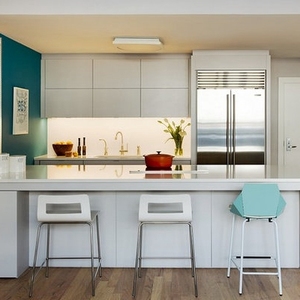 De Color azul Simple diseño <span class=keywords><strong>CAD</strong></span> móvil mate brillo del Gabinete de cocina de la laca - Product Image 5