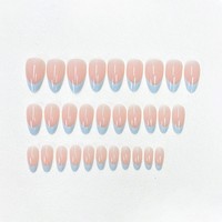 Y70 Kaixin Faux Ongles à Presser Moyens Amande Rouge Profond Effet Œil de Chat Argenté Design Croix Brillant Réutilisables Vente en Gros