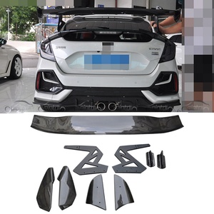 Alerón Trasero de Fibra de Carbono Tipo Cola de Pato para Honda Civic Type R Spoon FK7 FK8 Spoon 10th 2017+ Auto Tuning - Product Image 6