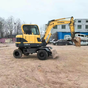 Used Original Korea Hyundai 60W Second <b>Hand</b> Wheel <b>Mini</b> Excavator 6 Tons Hyundai 60W-7 Hyundai 60WVS - Product Image 1