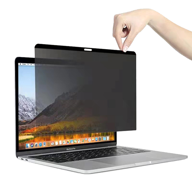 Anti Spy Film Anti Bubble and Blue Light Magnetic Privacy Screen Protector Filter for Macbook