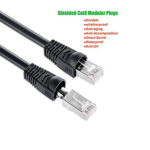 Dahua 0,56mm CCA FTP CAT6 <span class=keywords><strong>Ethernet</strong></span> Patch <span class=keywords><strong>Cable</strong></span> Interior/Exterior 3ft <span class=keywords><strong>Cable</strong></span> de red negro <span class=keywords><strong>Precio</strong></span> de cobre completo <span class=keywords><strong>por</strong></span> <span class=keywords><strong>metro</strong></span> - Product Image 3
