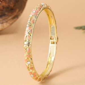 Bestseller New Colorful Diamond Open-hollow Luxurious Fashionable Women's <b>Copper</b> Chain Link <b>Bracelet</b> Retro Traditional Gift - Product Image 3