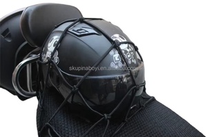 Red de Equipaje Elástica para Motocicleta 40x40cm con Cordón, Accesorios de Carga, Malla Tipo Araña para Casco, para Motos y Bicicletas de Viaje - Product Image 3