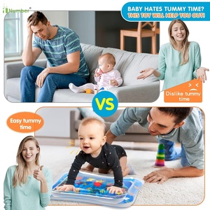 Portable Premium 100% Sans BPA Non Toxique Étanche <span class=keywords><strong>Sensoriel</strong></span> Ventre Temps Enfants Gonflable <span class=keywords><strong>Tapis</strong></span> De Jeu D'<span class=keywords><strong>eau</strong></span> pour Bébé - Product Image 5