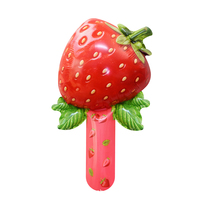 Kleurrijke kinderfeestjespeelgoed zomer vakantie fruit thema aluminiumfolie handvat stokjes aardbeien kiwi's watermeloenen gevormde ballon
