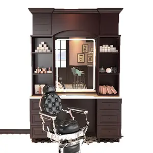 Wholesale Hair Salon Furniture Barbers Chairs Beauty Hair Salon Reclining Barber Chair Hair Salon Chair Set